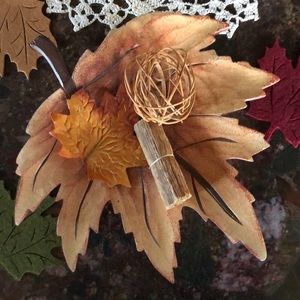 Carved Wood Maple Leaf